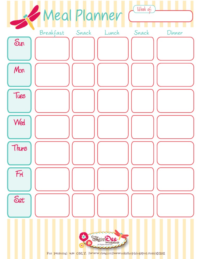 June Meal Plan | PDF