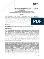 Determinants of Non-Performing Loans in Nigeria