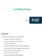 Renal Physiology: By-Zewdu J