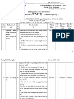 Kế hoạch dạy học 2021-2022