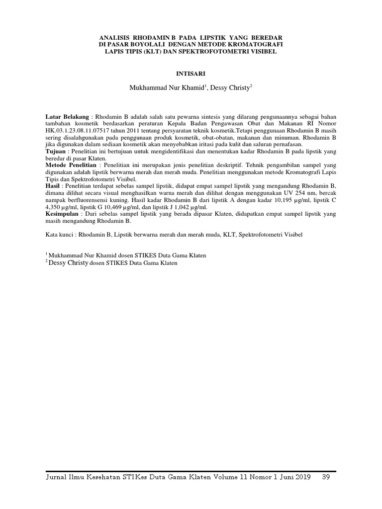Jurnal | PDF | Kesehatan Holistik | Sains & Matematika