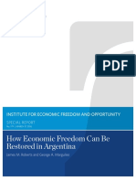 How Economic Freedom Can Be Restored in Argentina