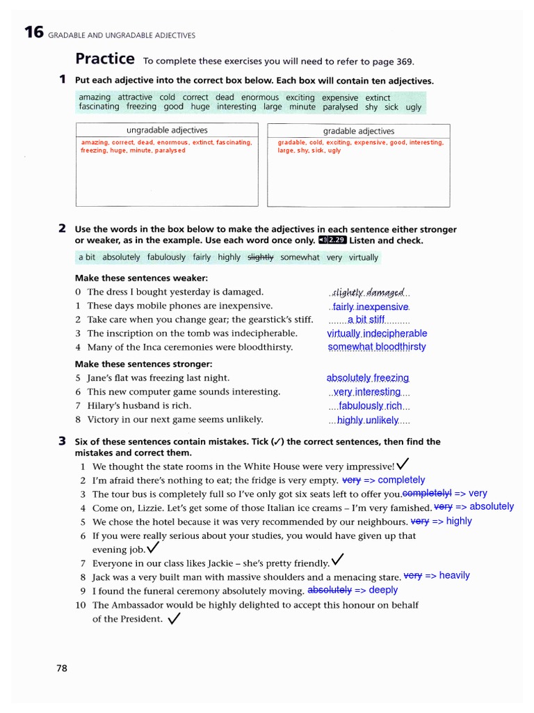Gradable and Ungradable Adj | PDF