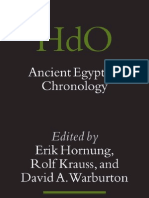 Ancient Egyptian Chronology - Edited by Erik Hornung, Rolf Krauss, and David A. Warburton