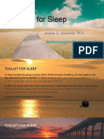 Toolkit For Sleep: Andrew D. Huberman, PH.D