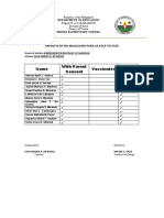 Name With Parent Consent Vaccinated No Vaccine: Pahintulot NG Magulang para Sa Face-To-Face