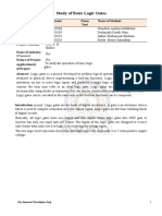 Study of Basic Logic Gates.: Details of Student(s) Enrollment Exam Seat Name of Student