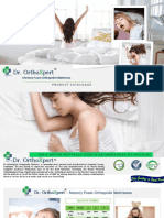 Dr OrthoXpert memory foam orthopedic mattress catalog