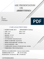 Case Presentation ON Arrhythmia: BY 381610307 2 Pharm.D