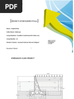 Project of Retaining Wall