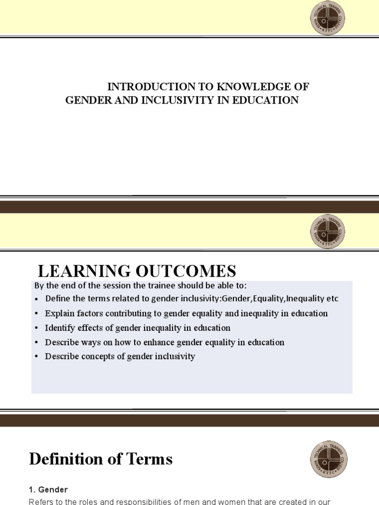 Gender Equality in Education Overview | PDF | Discrimination & Race ...