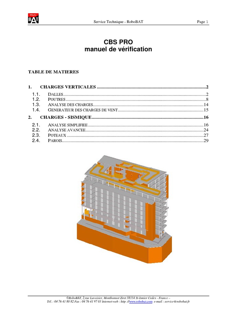 2 CBS Pro Verification Manual FR | PDF | Matériaux
