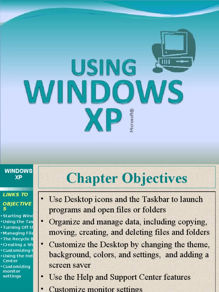 Links To Objective S: Center Monitor Settings | PDF | Art | Computers