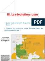 III - La Revolution Russe