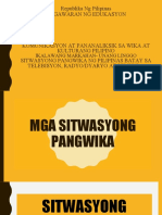 Sitwasyong Pangwika Sa TELEBISYON, RADYO, DYARYO AT PELIKULA