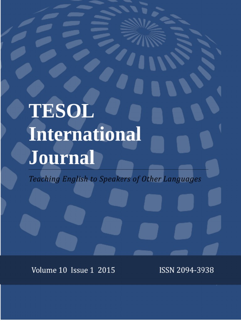 TESOLIntlJournal SFLandELT | PDF | English As A Second Or Foreign ...