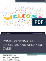 Common Neonatal Problems and Neonatal Care