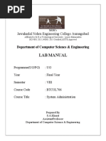 System Administration Lab Manual