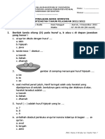 Soal Pas QH KLS 1 TP 21-22