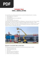 Toolbox Talk Aerial Lifting