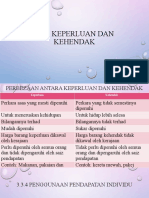 3.3.3 Keperluan Dan Kehendak