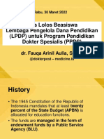 Tips Lolos Beasiswa Lembaga Pengelola Dana Pendidikan (LPDP) Untuk Program Pendidikan Dokter Spesialis (PPDS)