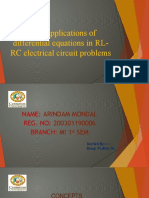 Some Applications of Differential Equations in RL-RC Electrical Circuit