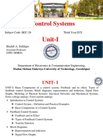 Control Systems - UNIT 1
