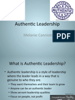 Authentic Leadership: Melanie Cannioto