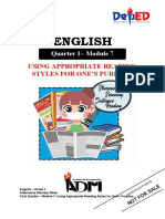 English: Using Appropriate Reading Styles For One'S Purpose