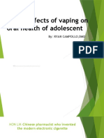 Harmful Effects of Vaping On Oral Health of Autosaved