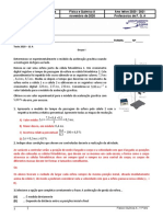 Determinação experimental da aceleração da gravidade