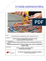 Splicing - Jointing Cable Terminal To Main Aerial and - or Underground Copper Cable