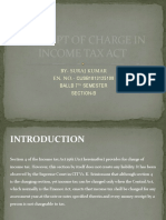 CONCEPT OF CHARGE IN INCOME TAX ACT