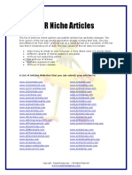 PLR Niche Articles: A List of Articles Websites That You Can Submit Your Articles To