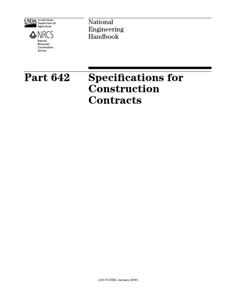 Specifications for Construction Contracts | PDF | Specification ...
