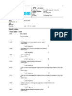 Autocom Trucks CDP+ Report for DAF XF 105 2008 with Brake and Gearbox Fault Codes