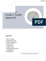 Week # 9 Consumer Credit and Credit Approval