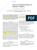 Solving Economic Load Dispatch Problem On Quantum Computers