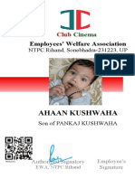 Employees' Welfare Association: NTPC Rihand, Sonebhadra-231223, UP