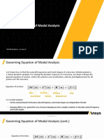 Governing Equations of Modal Analysis