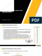 Mode Participation Factor and Effective Mass: Modal Analysis - Lesson 4