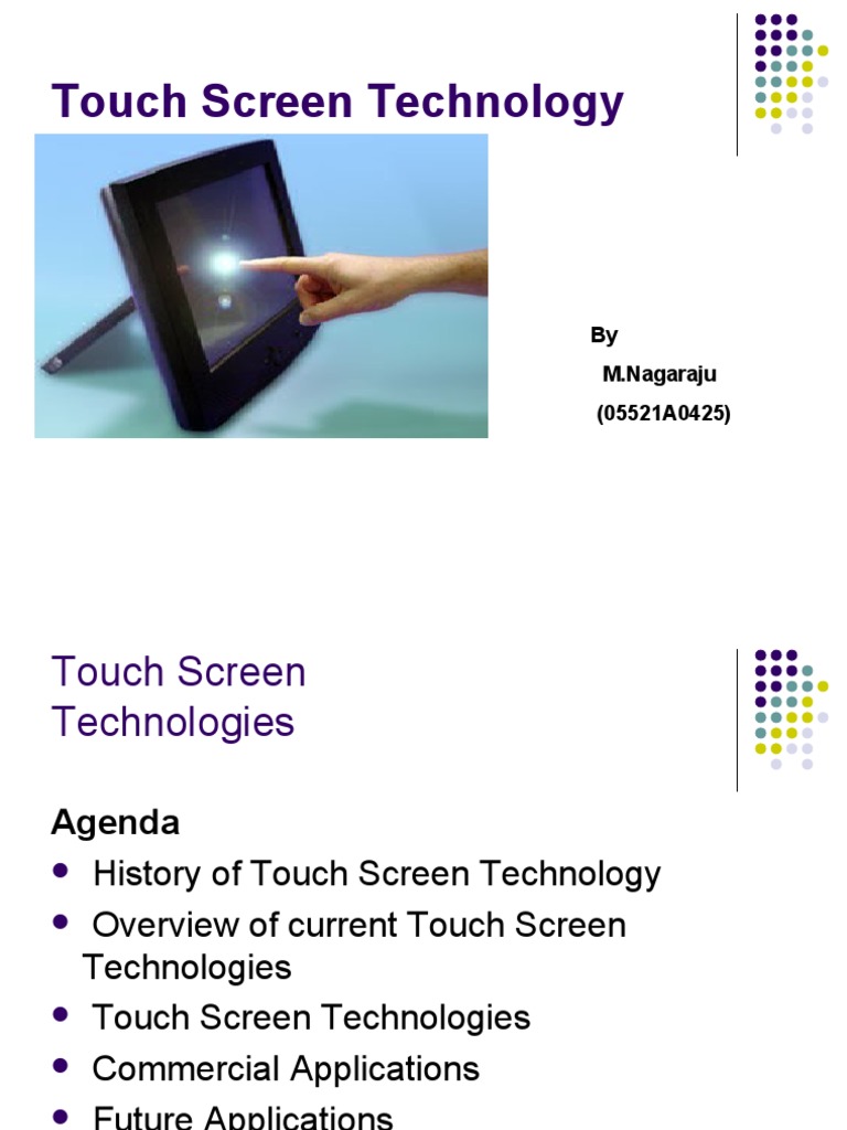 Touch Screen Technology Overview | PDF | Art