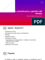 autoeficacia y la gestion del tiempo