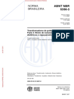 NBR 05356-3 - 2007 - Transformadores de Potencia_Niveis de Isolação, Ensaios Dielétricos e Espaçamento Em Ar