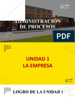 Administración de Procesos Semana 1 Sesión 2