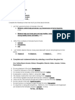 Minerals Worksheet for Portfolio