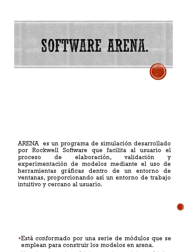 Introducción a Software Arena | PDF | Simulación | Ingeniería Informática