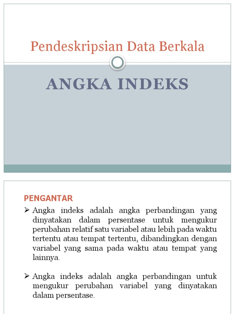 04 - Angka Indeks | PDF
