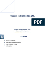 Chapter 4: Intermediate SQL: Database System Concepts, 7 Ed